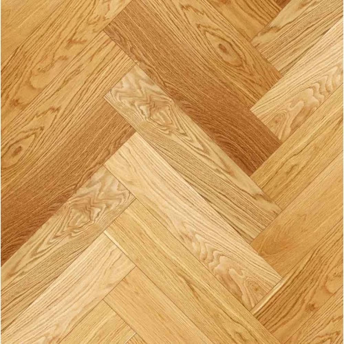 Паркет Елка Английская Royal Parket 490х125х13мм Дуб Натур лак