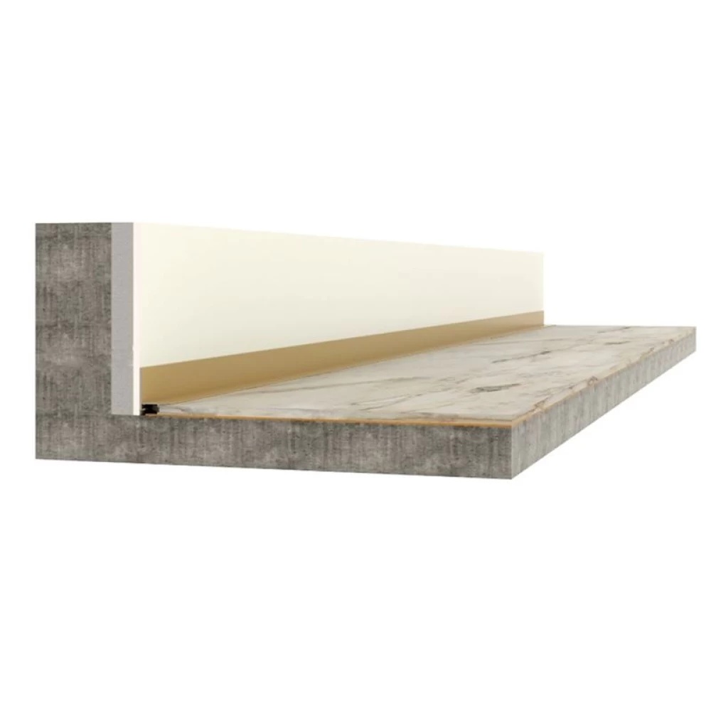 Плинтус Alpro 13-601 Mini L Анодированый Коньяк