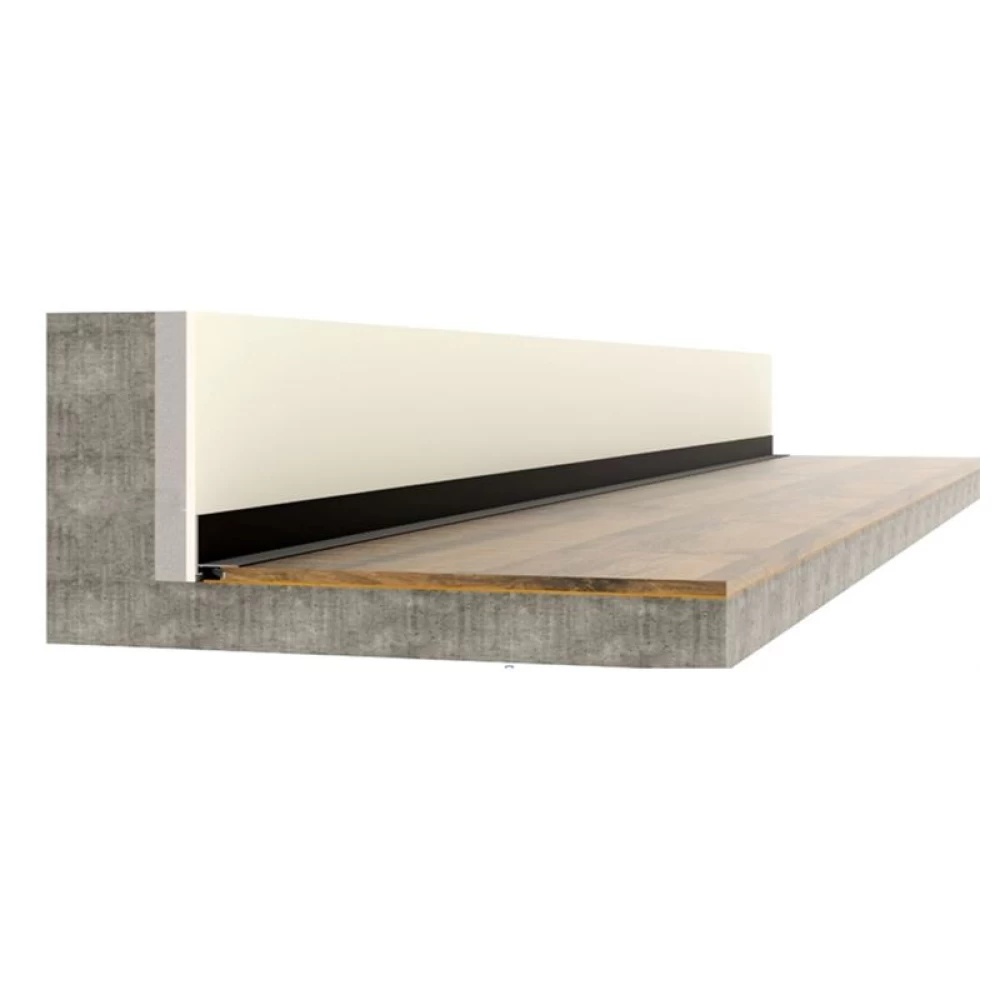 Плинтус Alpro 13-601 Mini L Анодированый Черный